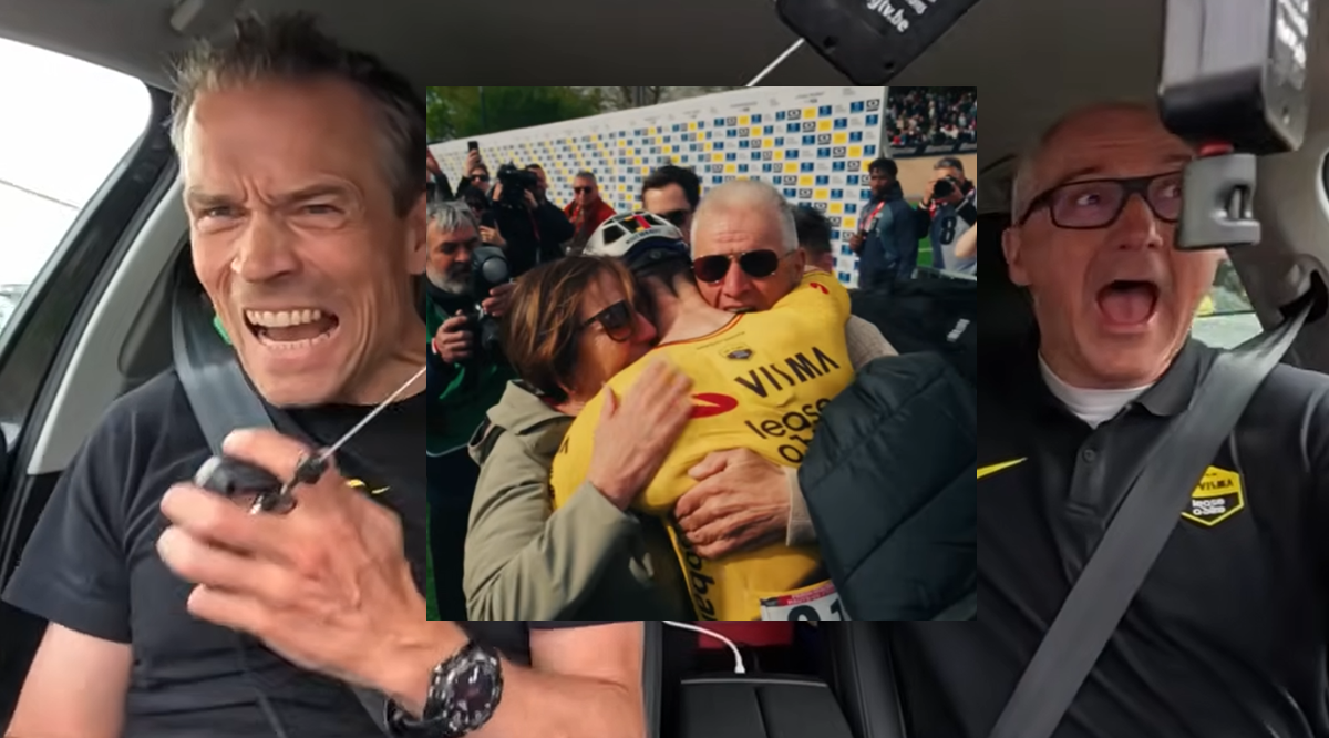 🎥 Behind the scenes of Wout van Aert's emotional win at Paris-Roubaix