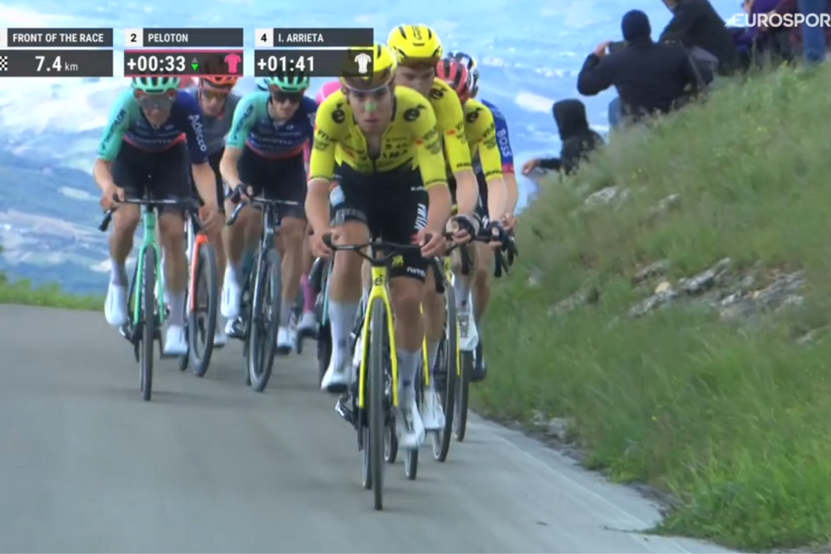 Visma success story Piganzoli put Giro d'Italia's big names in the hurt locker on Blockhaus