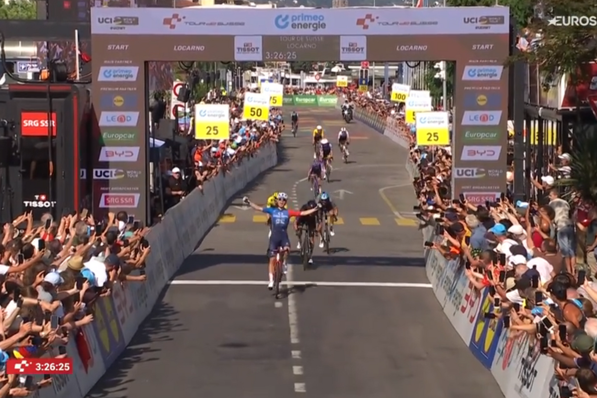Romain Grégoire strongest from the break in Switzerland, 'domestique' Pogačar falls short by a few seconds