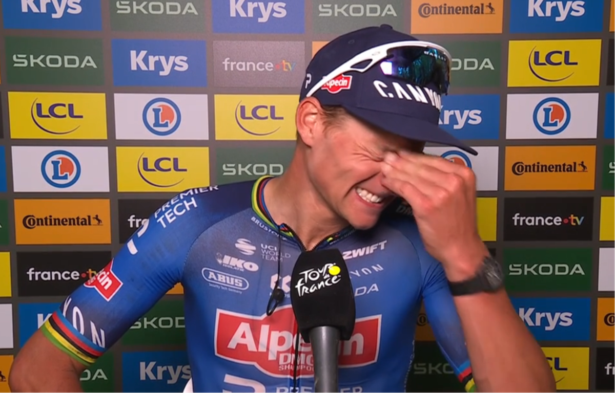 Mathieu van der Poel's voice trembles as he recalls a year of dreaming and beating Pogačar: 'From the tips of my toes'