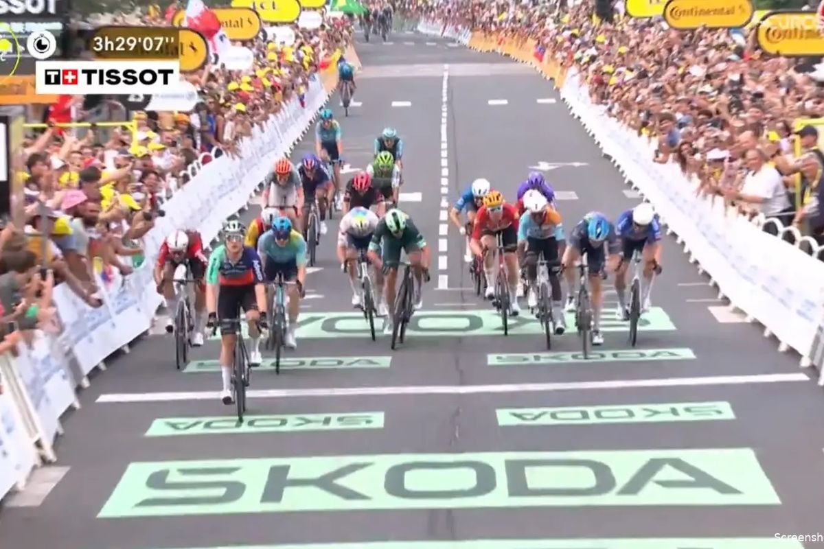 Olav Kooij wins his maiden Tour de France sprint after crash marred finale to stage 5