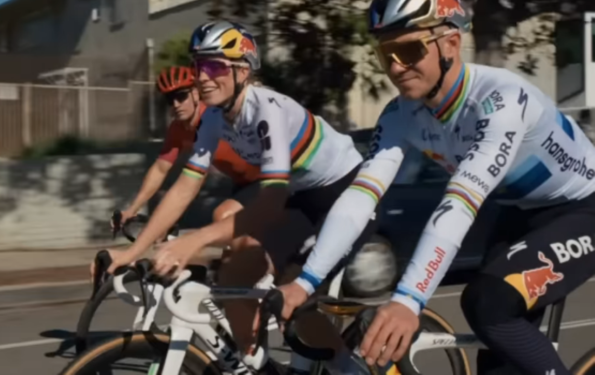 Evenepoel and Vollering take a quick peek at Los Angeles ahead of the 2028 Olympics