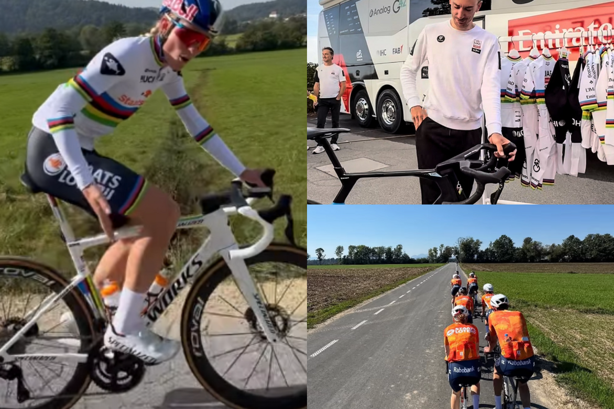 Vollering shows off rainbow jersey at the European Championships; McNulty also takes to the road for the first time as World Champion