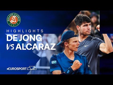 🎥 Bekijk hier de samenvatting van het heerlijke tennisgevecht tussen Jesper de Jong en Carlos Alcaraz