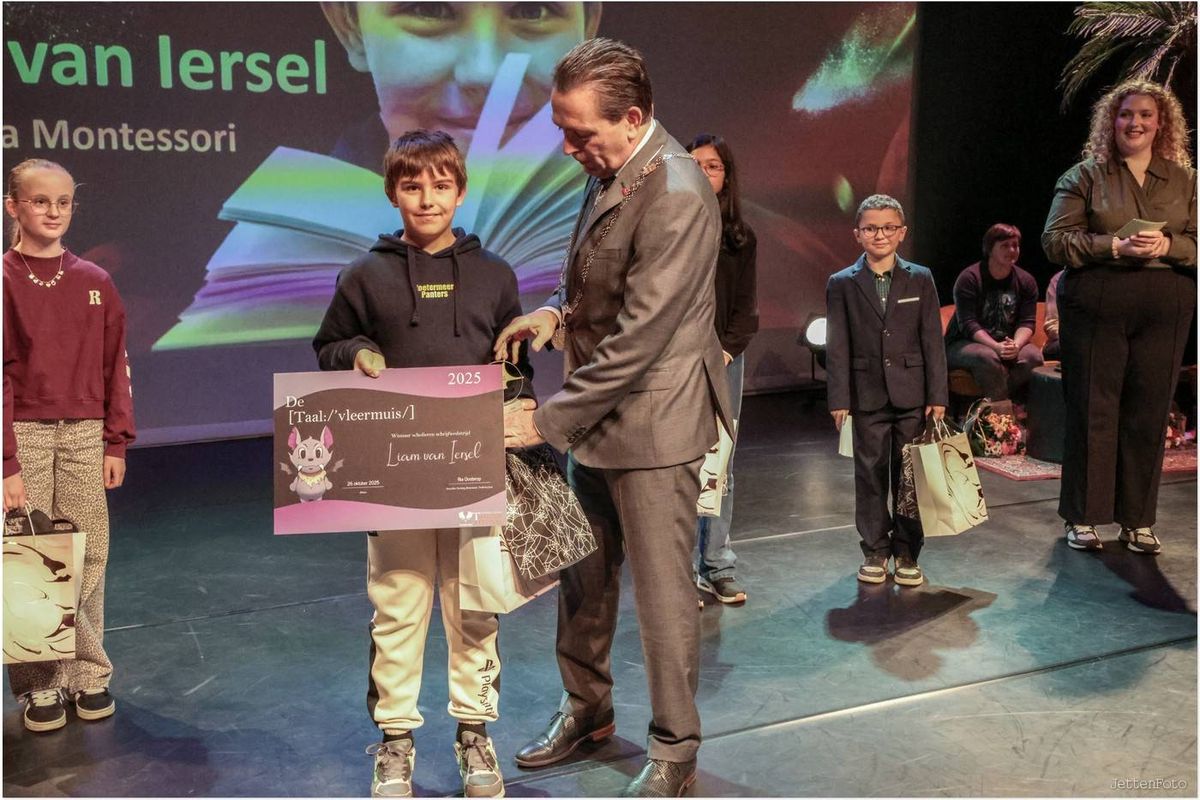 Liam van Iersel wint de Taalvleermuis 2025