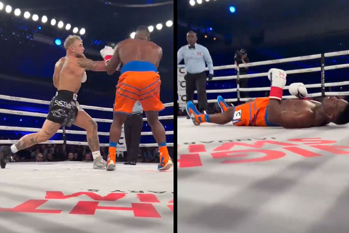🎥 Jake Paul slaat Andre August knock-out met verwoestende uppercut: 'En ...