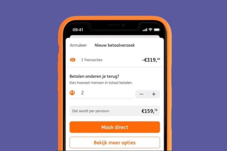 ING Banking gets a function that makes sharing multiple expenses very easy