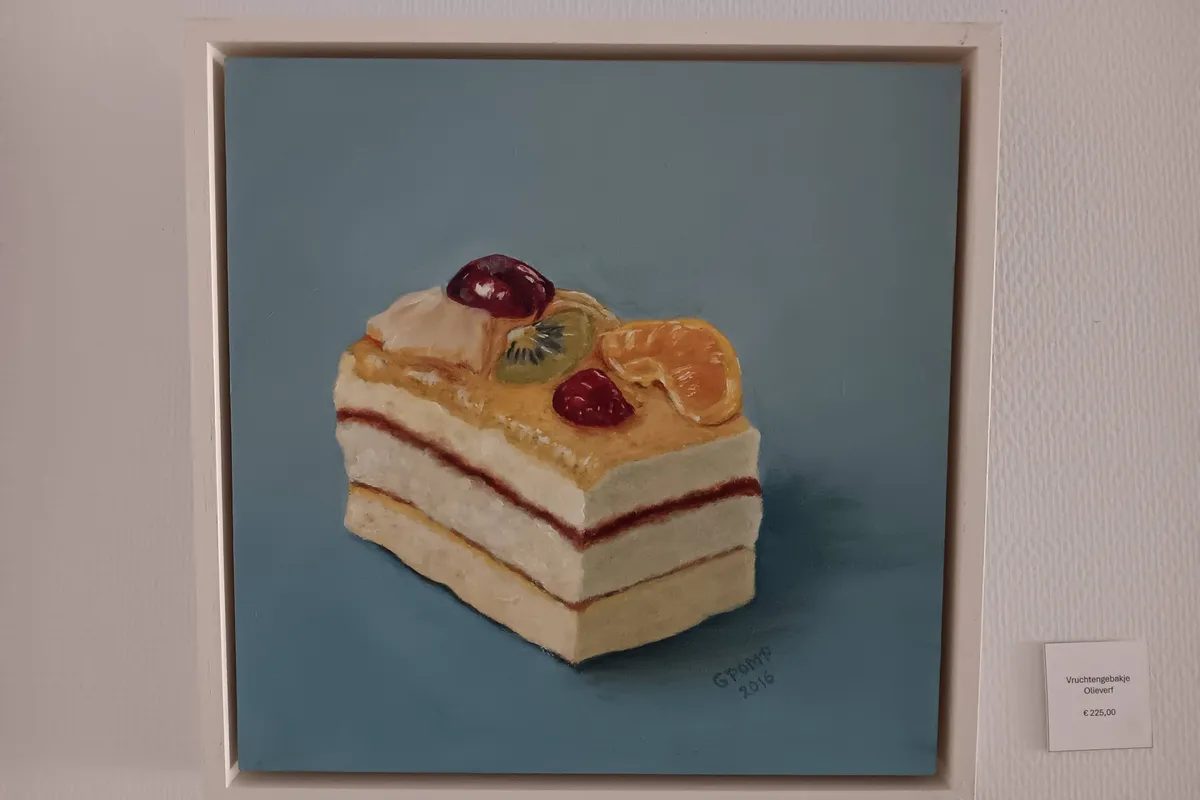 Schilderijen van Geziena Pomp-Looman te zien bij het Huus van de Taol