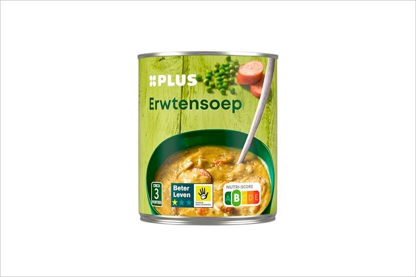 Terugroepactie voor Plus Erwtensoep
