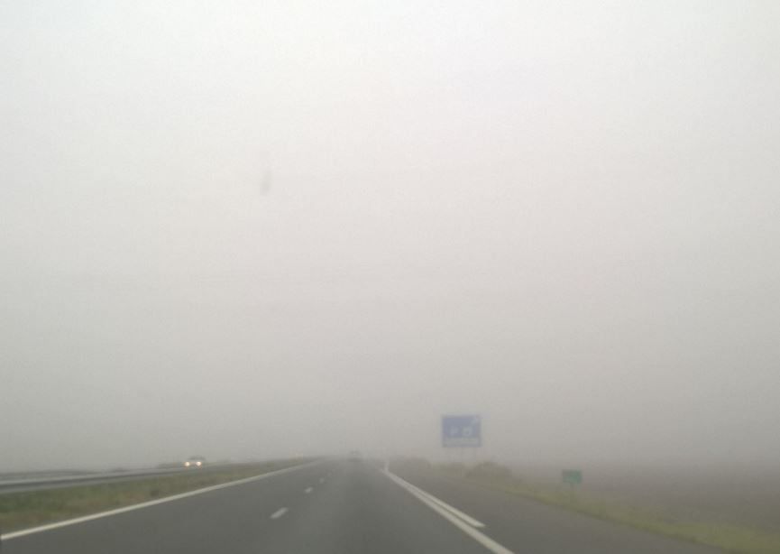 Code geel voor plaatselijk dichte mist in Drenthe