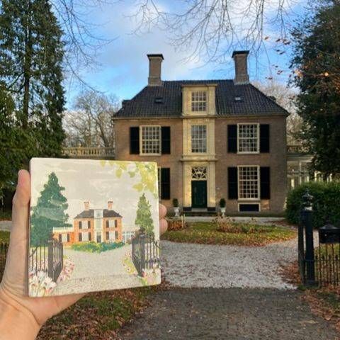 Stichting Het Drentse Landschap heeft uniek tegeltje laten maken van huis Overcingel