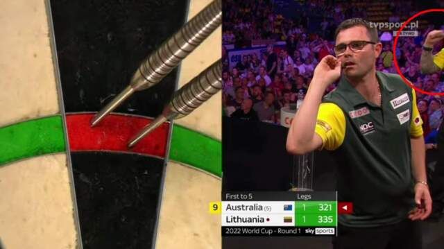 VIDEO: Team Australië legt aan voor 9-darter met Whitlock en Heta