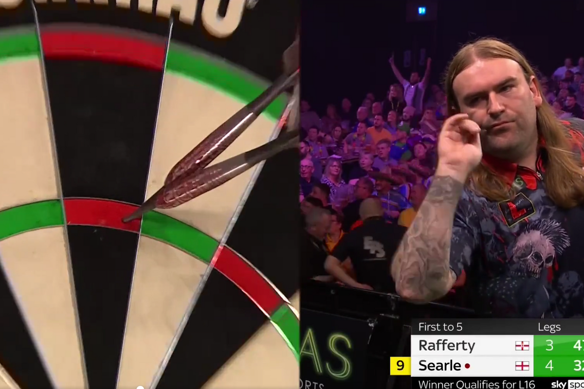 Ryan Searle wint duel in stijl met zwaarste 9-darter die op camera is ...
