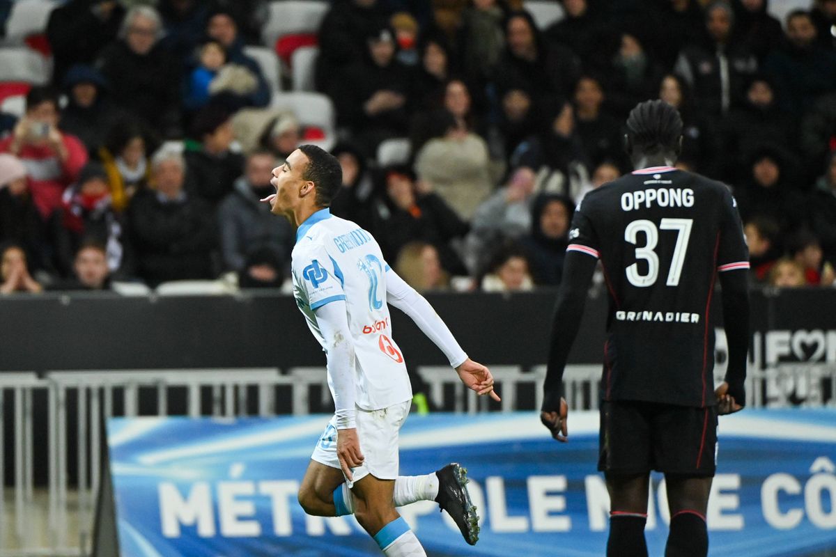 L1 : Nice humilié, l'OM leader éclatant