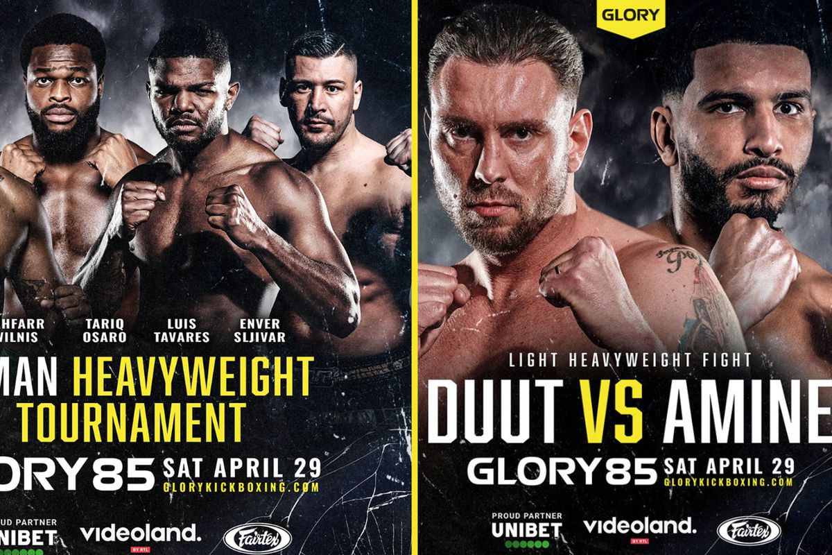 Glory past 4 man toernooi aan en voegt Duut vs Amine toe aan vechtkaart Glory past 4 man toernooi aan en voegt Duut vs Amine toe aan vechtkaart