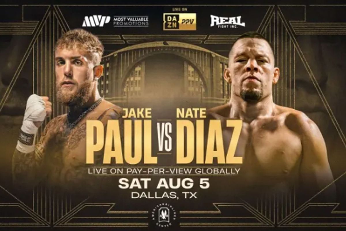Jake Paul vs Nate Diaz op