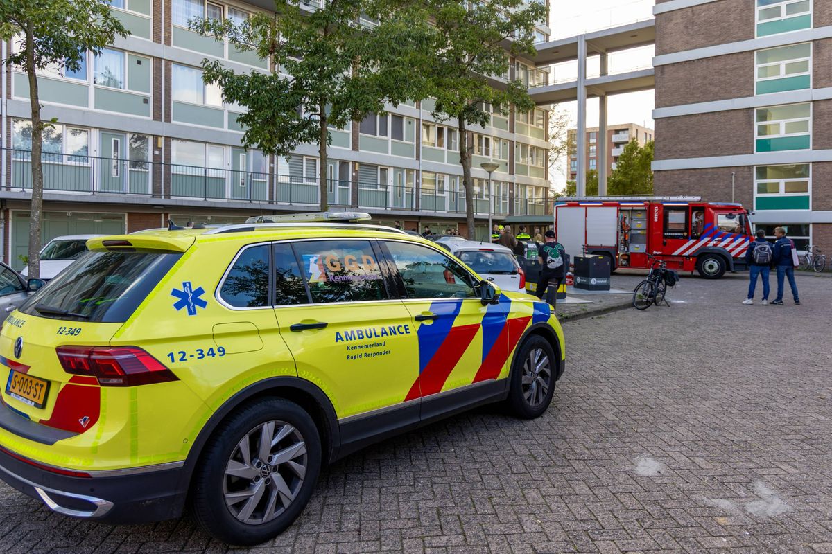 Brand in kelderbox flat aan Bellatrixstraat in IJmuiden