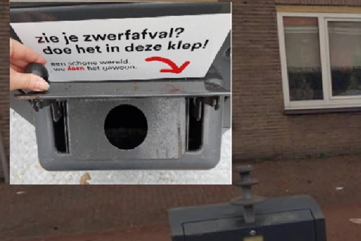 Gemeente Velsen verkleint zwerfafvalklepjes containers
