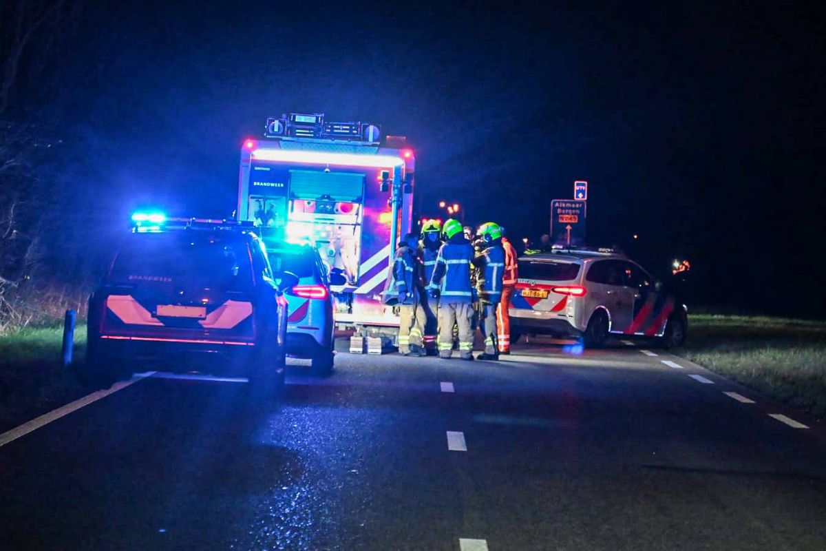 Heemskerker (26) en Beverwijker (18) overleden bij eenzijdig ongeval op N245