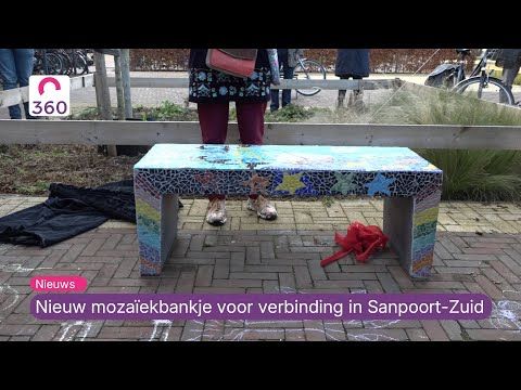 Nieuw mozaïekbankje voor meer verbinding in Santpoort‑Zuid