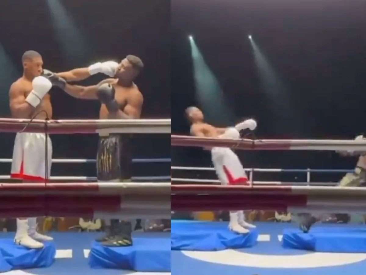🎥 Joshua en Ngannou slaan elkaar alvast knock-out: 'Nieuw bokstijdperk'