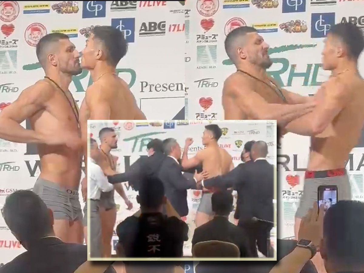 🎥 Beveiliging moet ingrijpen: K-1 Staredown loopt uit de hand