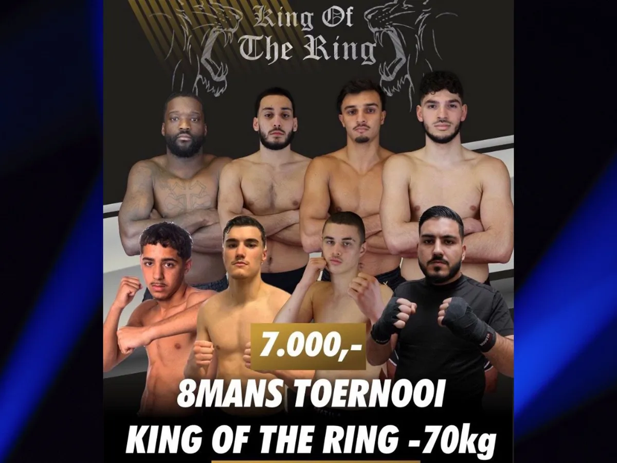 King of the Ring kickboksgala: 8 Mans toernooi met € 7000 prijzengeld