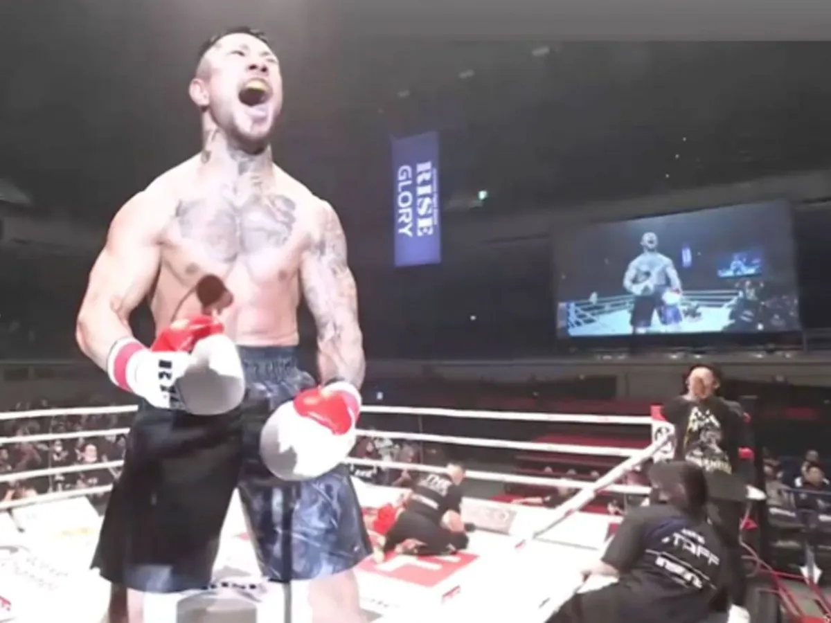 🎥 Plat gemepte neus! Kickboks icoon Nakamura vecht door en pakt winst