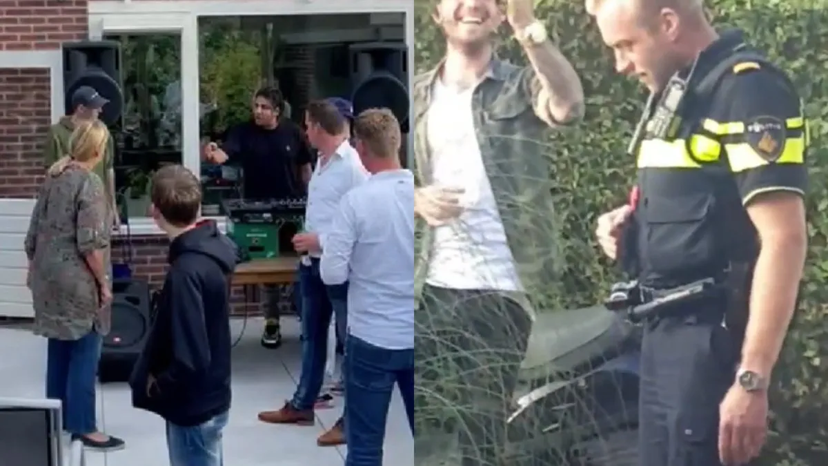 Met consumptie pratende Karen briest tegen Outsiders tijdens verjaardagsfeestje