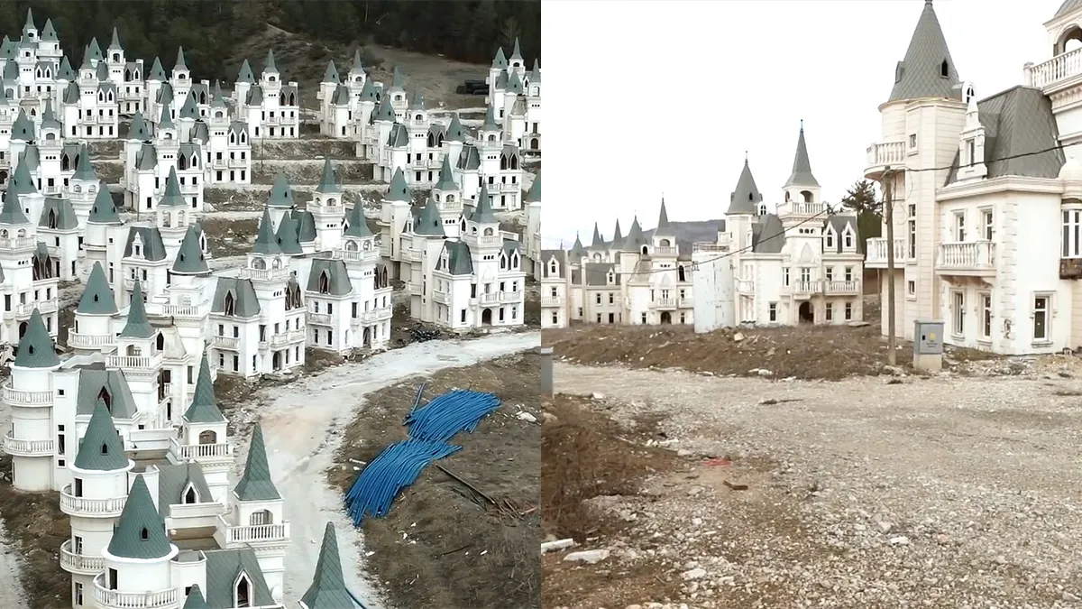 Kijkje in het sprookjesachtige spookdorp met Disney-kasteeltjes in Turkije