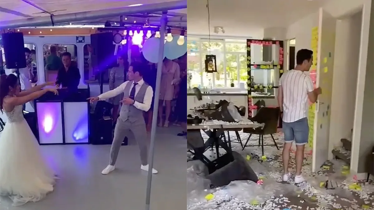 Openingsdans op bruiloft is "Het antwoord op je vraag is JA" van Bizzey