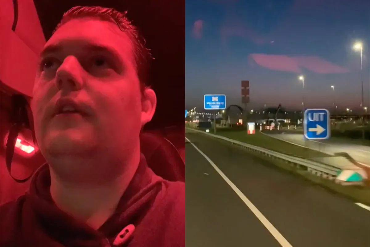 Chauffeur steekt boosheid niet onder stoelen of banken op Dag Van De Vrachtwagenchauffeur