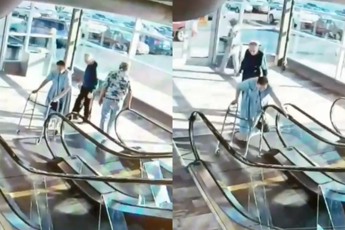 Oma kan volgende keer beter de roltrap overslaan en met de lift gaan