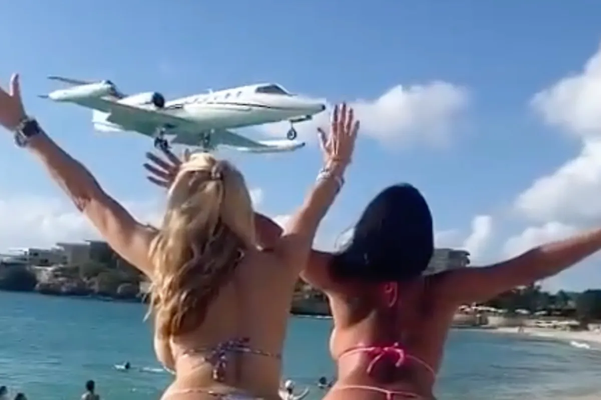 Landen van vliegtuig op luchthaven van St Maarten blijft mooi, zeker zo