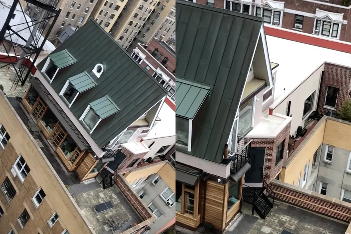 Ondertussen in New York: Iemand heeft een echt penthouse laten bouwen op een gebouw