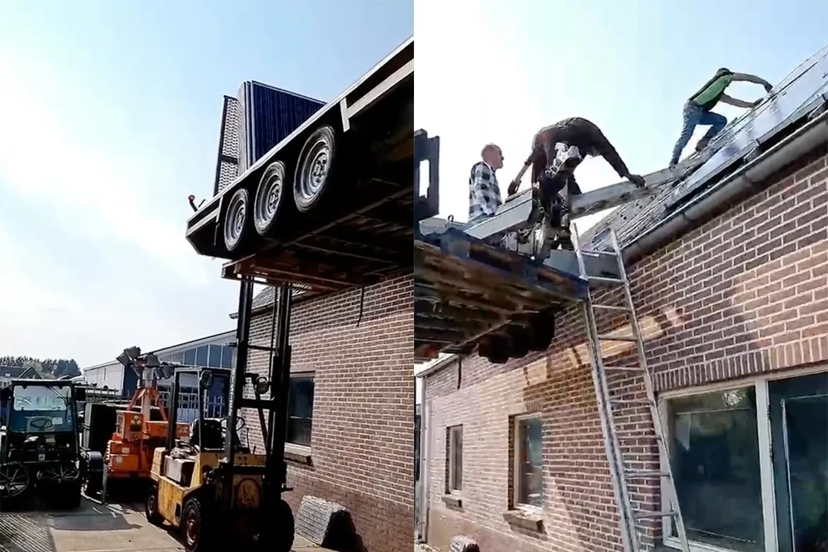Beunhazen van Picobello BV voorzien een dak van zonnepanelen