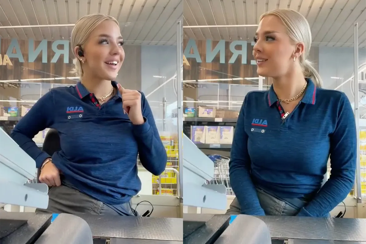 Elaine aka Aldigirl uit Hamburg gaat enorm lekker op Tik Tok