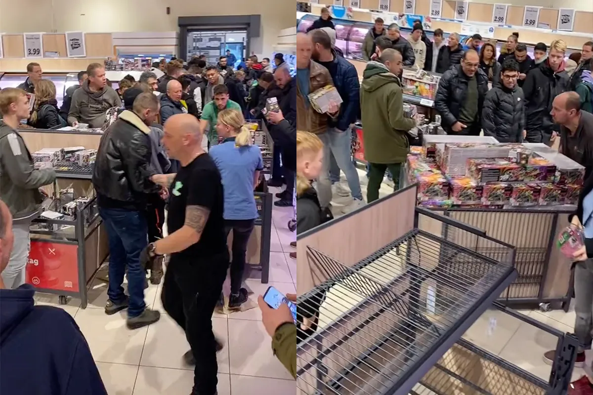 Chaos door Nederlanders die in Duitse supermarkten vuurwerk kopen