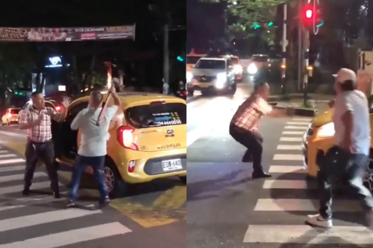 Boze taxichauffeurs in Medellin slopen vooral elkaars autootje