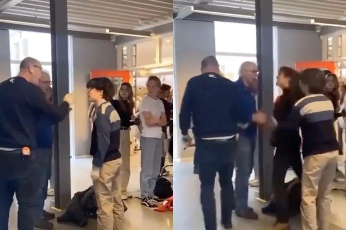 Mannetje is piswoest en valt conciërge aan op school