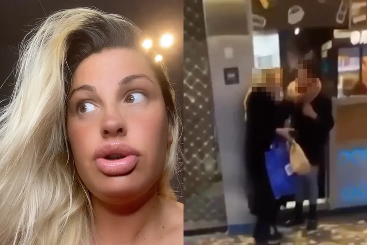 Tik Tok-ster Morena heeft ruzie in frietzaak en deelt klap uit