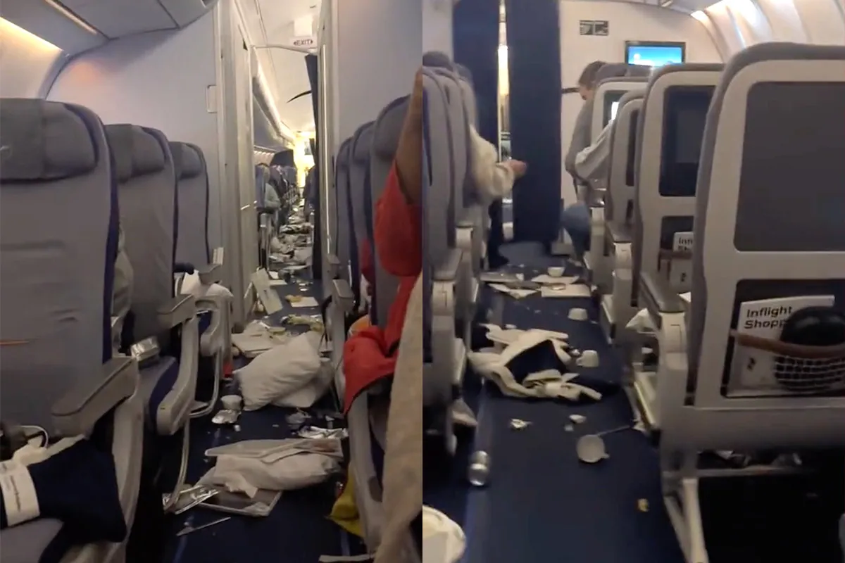 Passagiers hebben door turbulentie echt doodsangsten uitgestaan op Lufthansa vlucht
