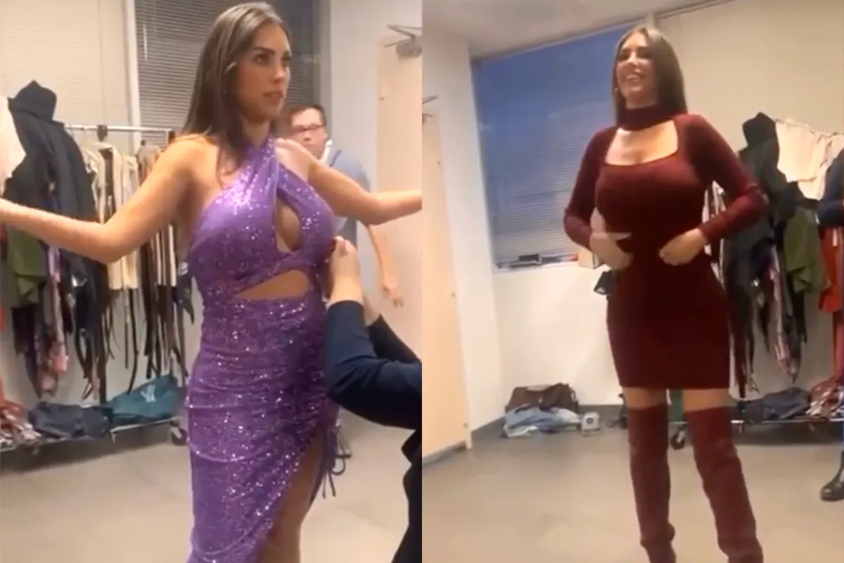 Sow, Yolanthe Cabau knalt bijna uit paarse jurk