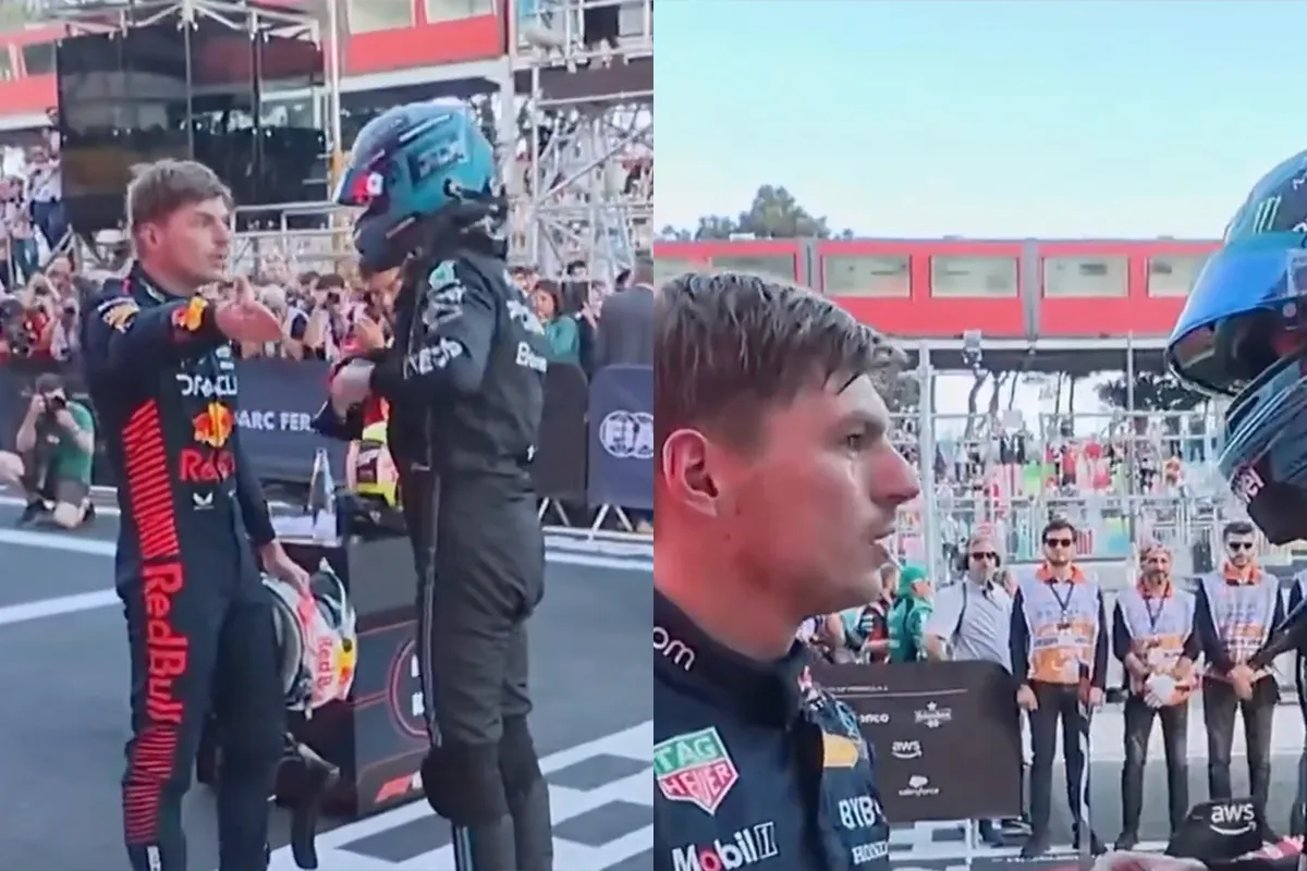Max Verstappen is piswoest na sprintrace en spreekt Russel aan op zijn actie