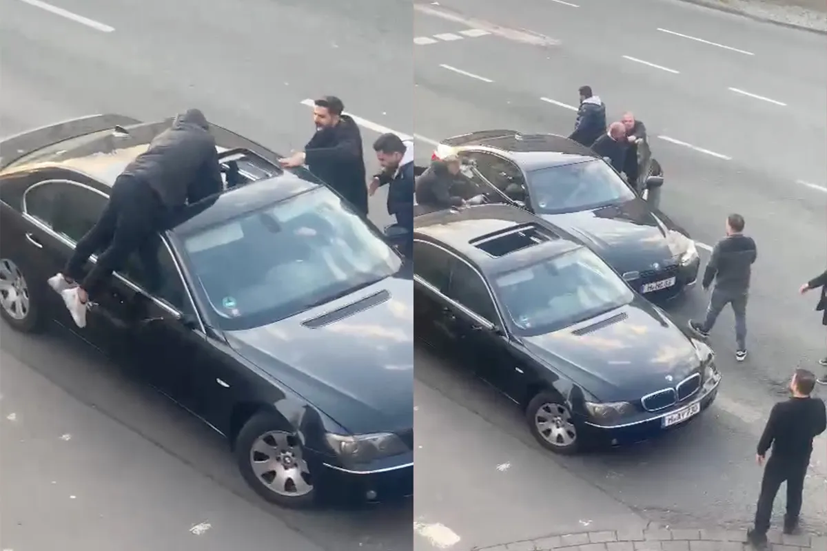Twee families vechten familieruzie uit op straat in Duitse stad Hildesheim