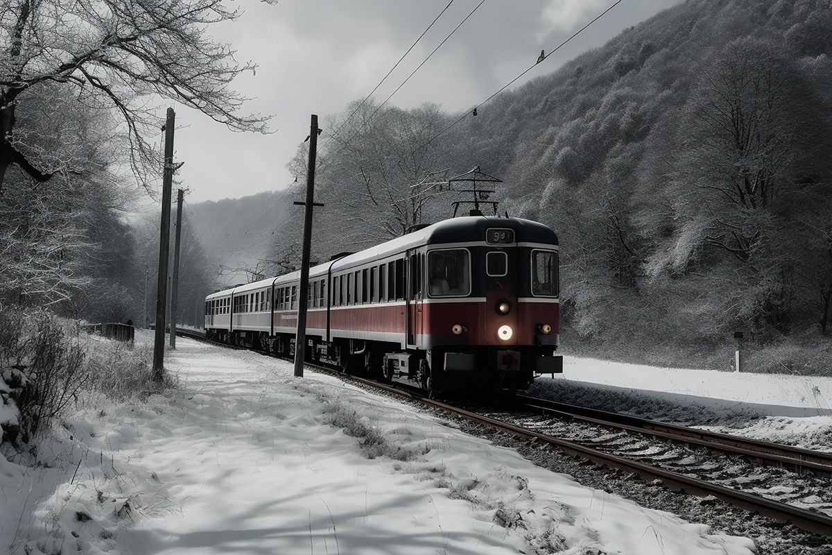 Ondertussen in trein in Oostenrijk: Toespraak Adolf Hitler afgespeeld over de intercom