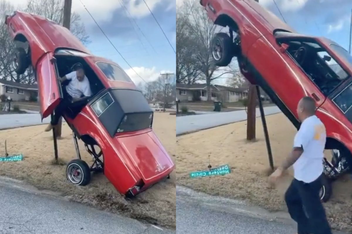 You can't park there, papi