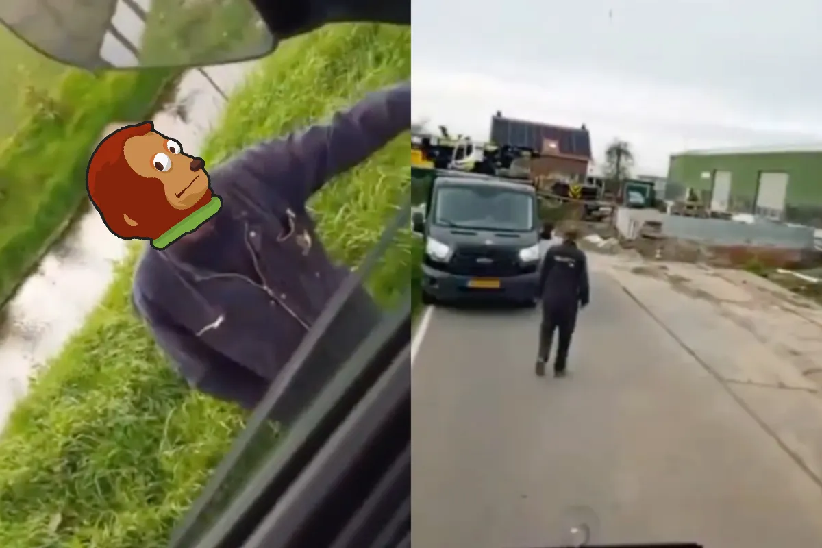 Vrachtwagenchauffeur is toch niet op vakantie met dat ding, joh