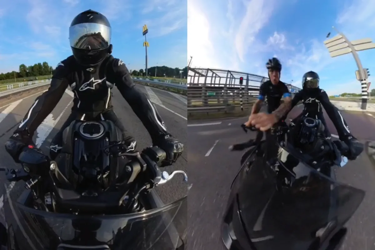Motorrijder tikt door rood rijdende wielrenner om in Hoogvliet
