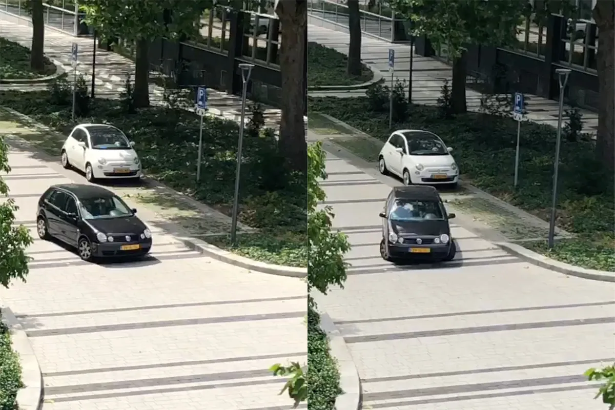 Iemand in Heerlen moet duidelijk nog leren parkeren